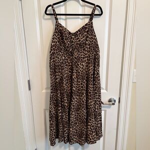 Torrid Brown Leopard Print Dress
